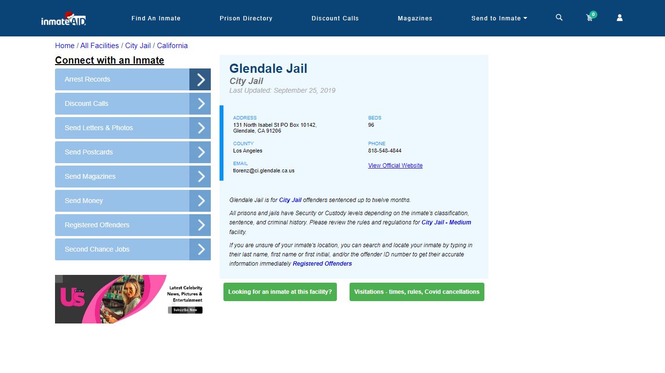 Glendale Jail | Inmate Locator